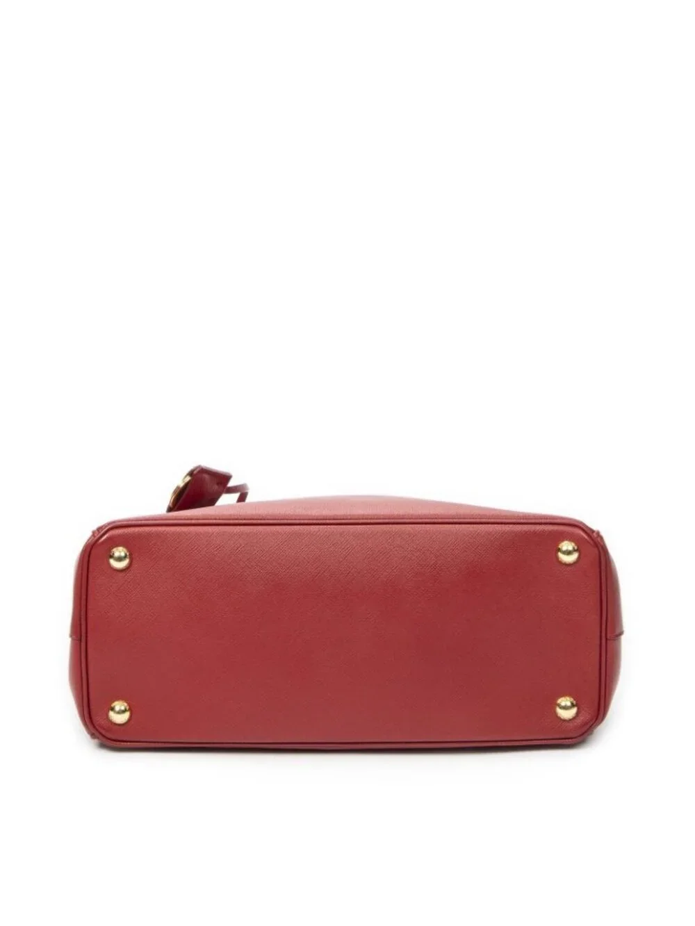 Prada Large Double Zip Galleria Tote Red Saffiano Leather
